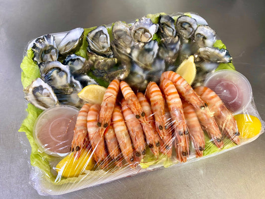 Prawn & Freshly Shucked Oyster Platter for 2